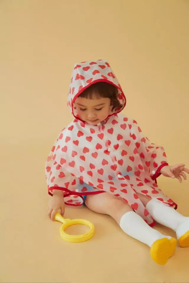 Dalkomhai - Korean Children Fashion - #todddlerfashion - Heart Raincoat - 10