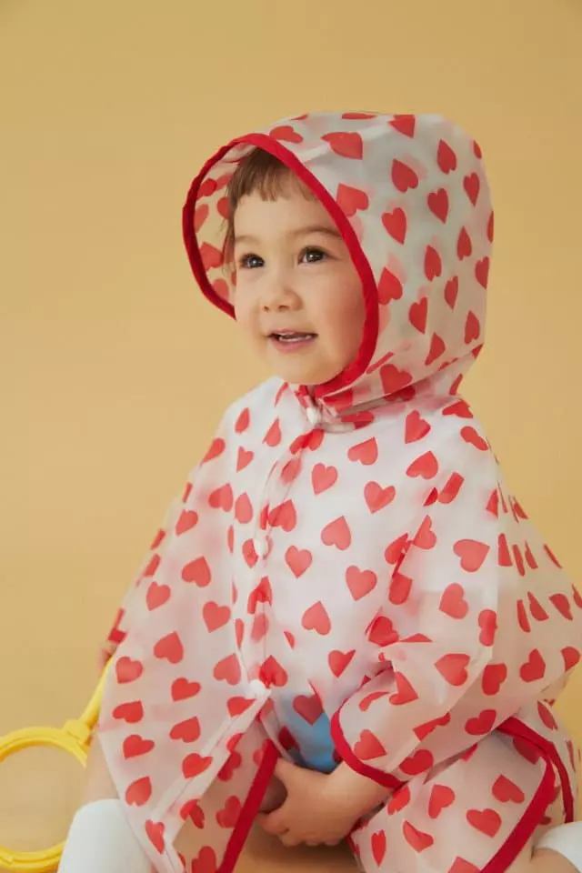 Dalkomhai - Korean Children Fashion - #toddlerclothing - Heart Raincoat - 11