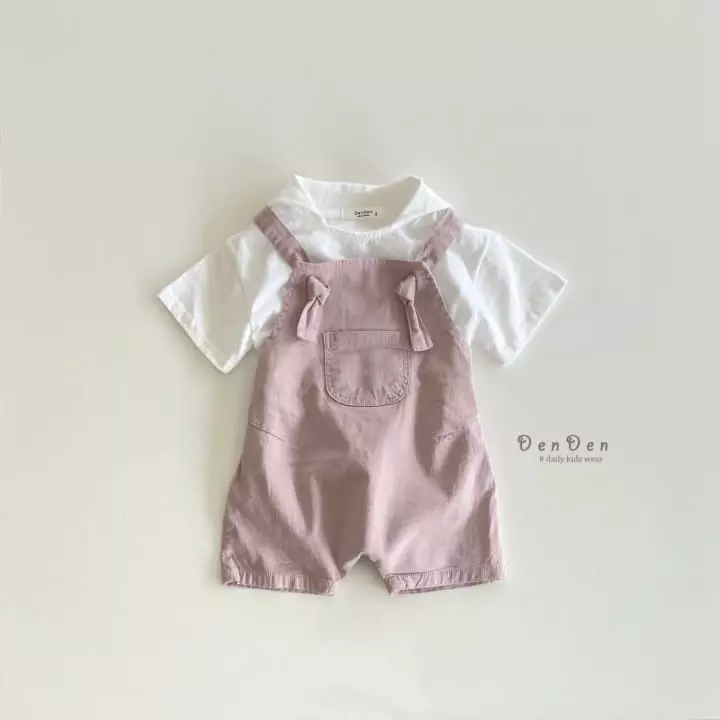 Denden - Korean Children Fashion - #Kfashion4kids - Bonbon Dungarees Shorts - 9