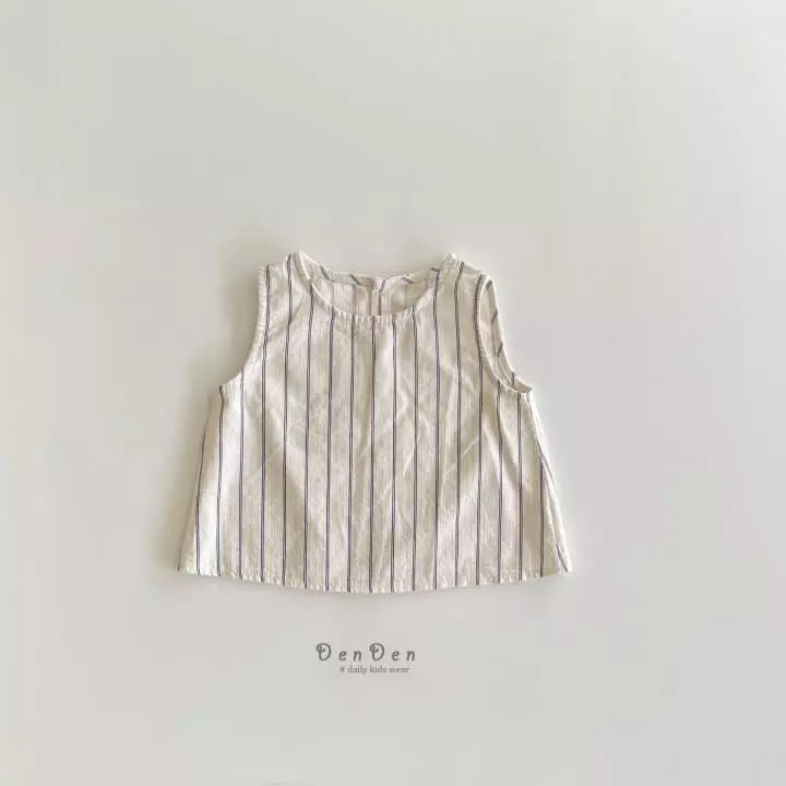 Denden - Korean Children Fashion - #childofig - Jul Line Sleeveless - 6