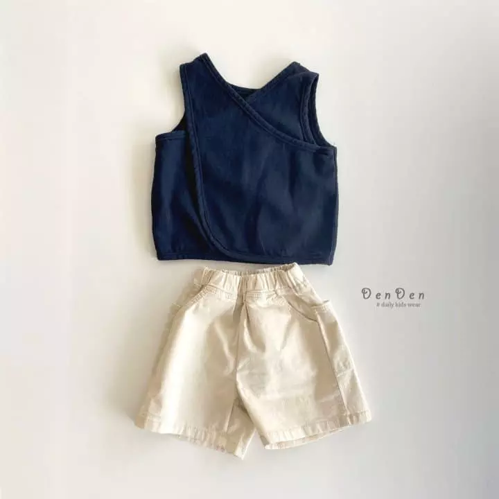 Denden - Korean Children Fashion - #discoveringself - Cross Sleeveless - 10