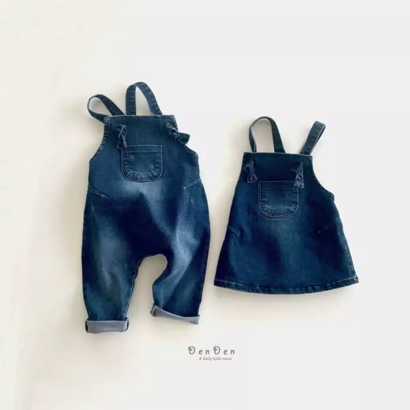 Denden - Korean Children Fashion - #discoveringself - Bonbon Dungarees Skirt - 5