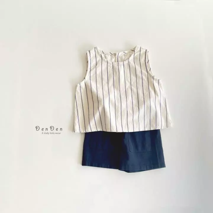 Denden - Korean Children Fashion - #fashionkids - Jul Line Sleeveless - 10