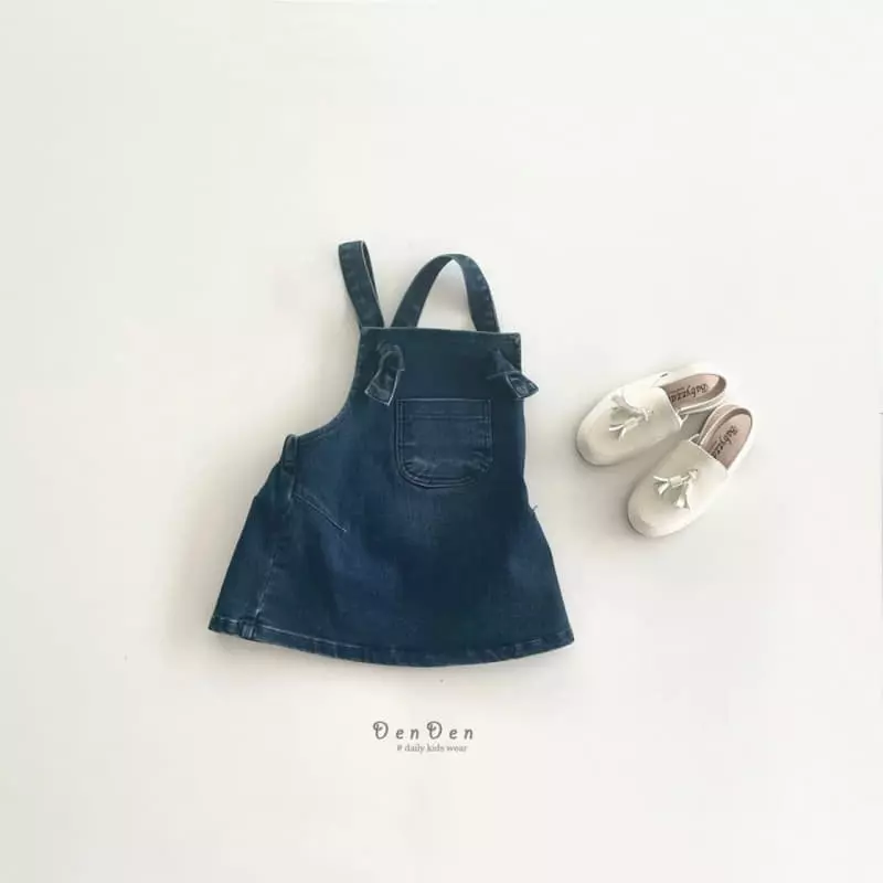 Denden - Korean Children Fashion - #fashionkids - Bonbon Dungarees Skirt - 6