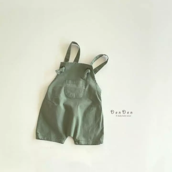 Denden - Korean Children Fashion - #fashionkids - Bonbon Dungarees Shorts - 5