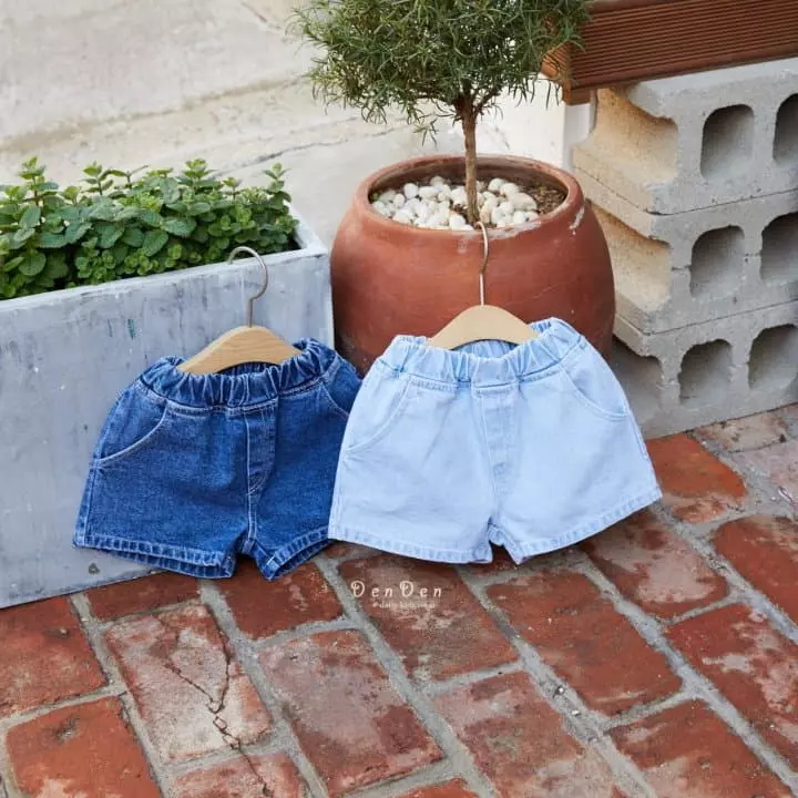 Denden - Korean Children Fashion - #kidsshorts - Onder Denim Shorts