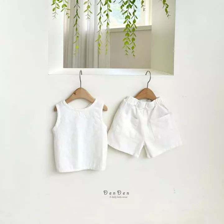 Denden - Korean Children Fashion - #kidzfashiontrend - Linen Pocket Shorts - 6