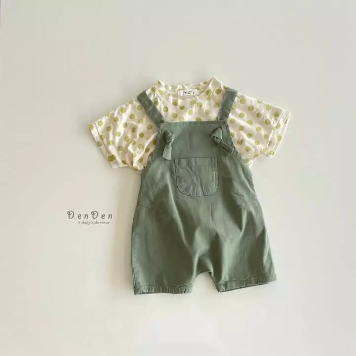 Denden - Korean Children Fashion - #magicofchildhood - Bonbon Dungarees Shorts - 11