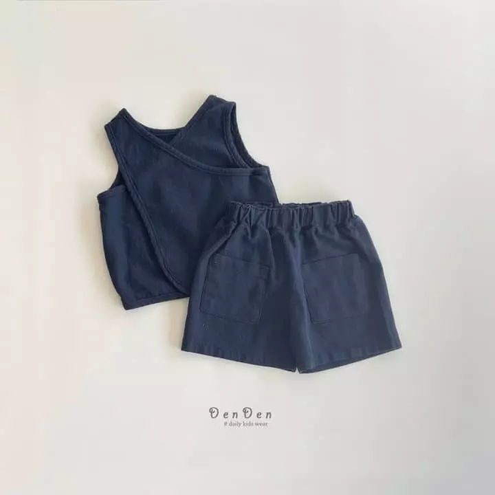 Denden - Korean Children Fashion - #minifashionista - Cross Sleeveless - 2