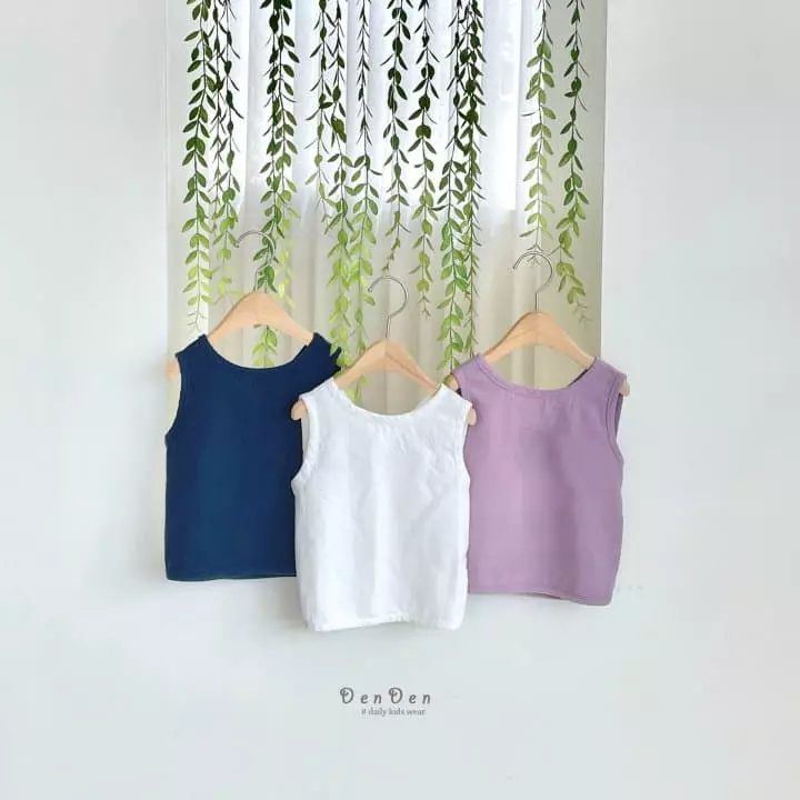 Denden - Korean Children Fashion - #prettylittlegirls - Cross Sleeveless - 3
