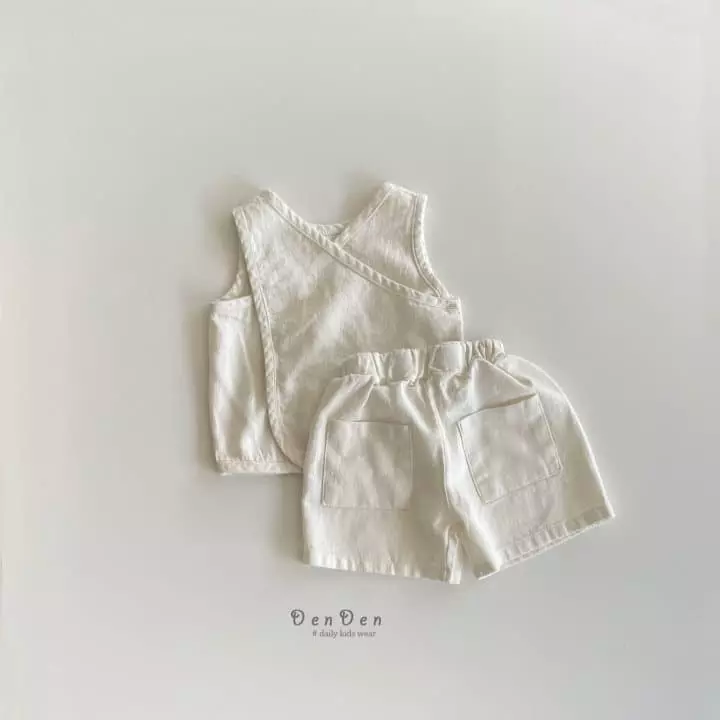Denden - Korean Children Fashion - #prettylittlegirls - Linen Pocket Shorts - 11