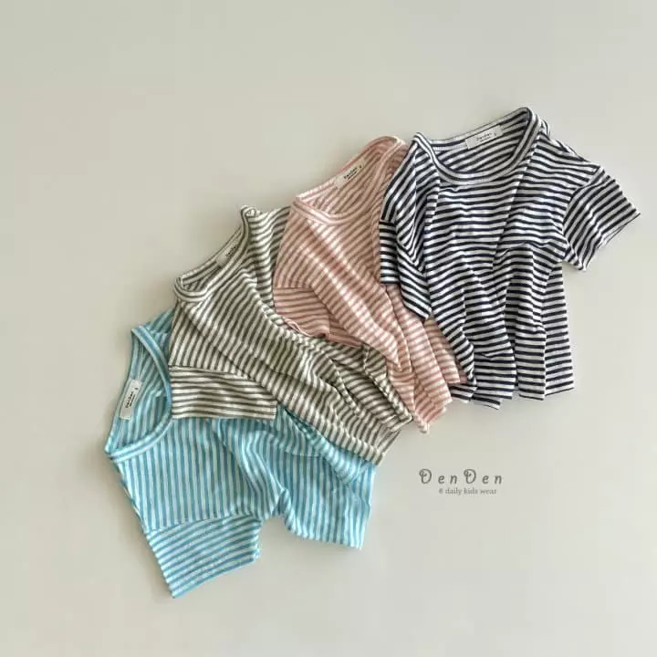 Denden - Korean Children Fashion - #prettylittlegirls - Sabana Stripes Tee - 6