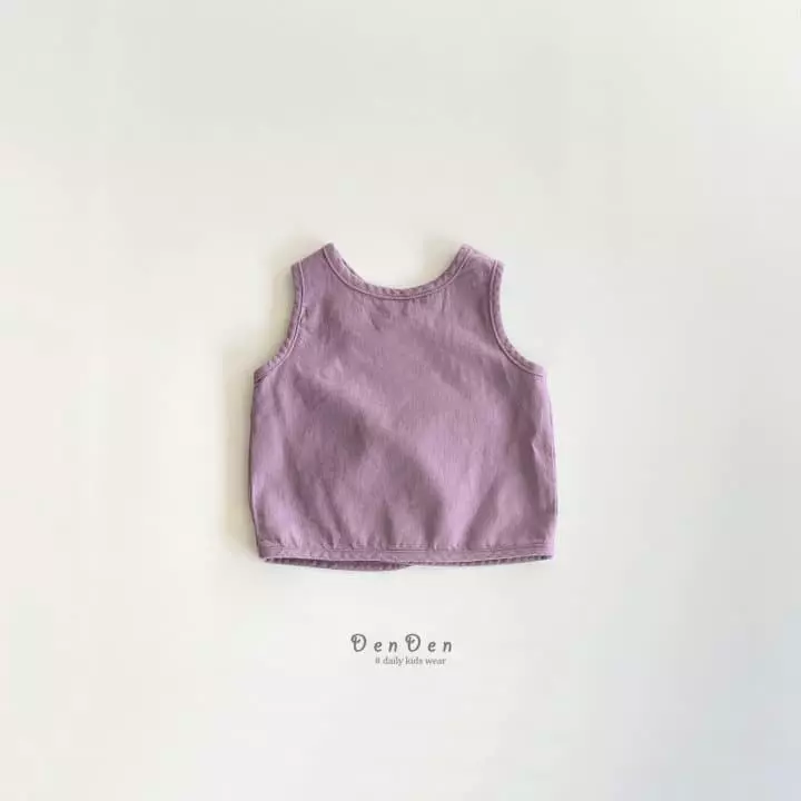 Denden - Korean Children Fashion - #toddlerclothing - Cross Sleeveless - 5