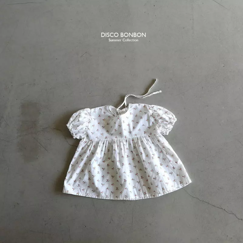 Disco Bonbon - Korean Children Fashion - #discoveringself - White Balloon Blouse