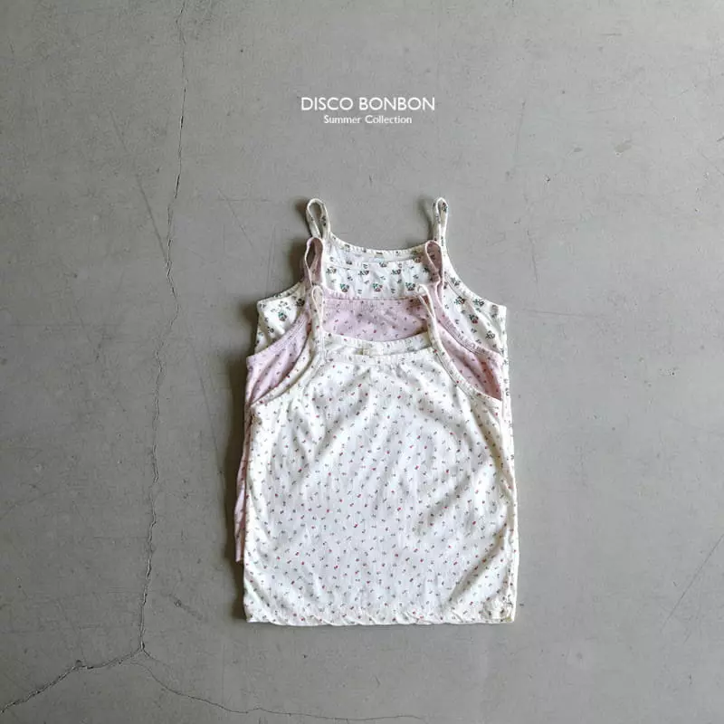 Disco Bonbon - Korean Children Fashion - #kidzfashiontrend - Flower Sleeveless