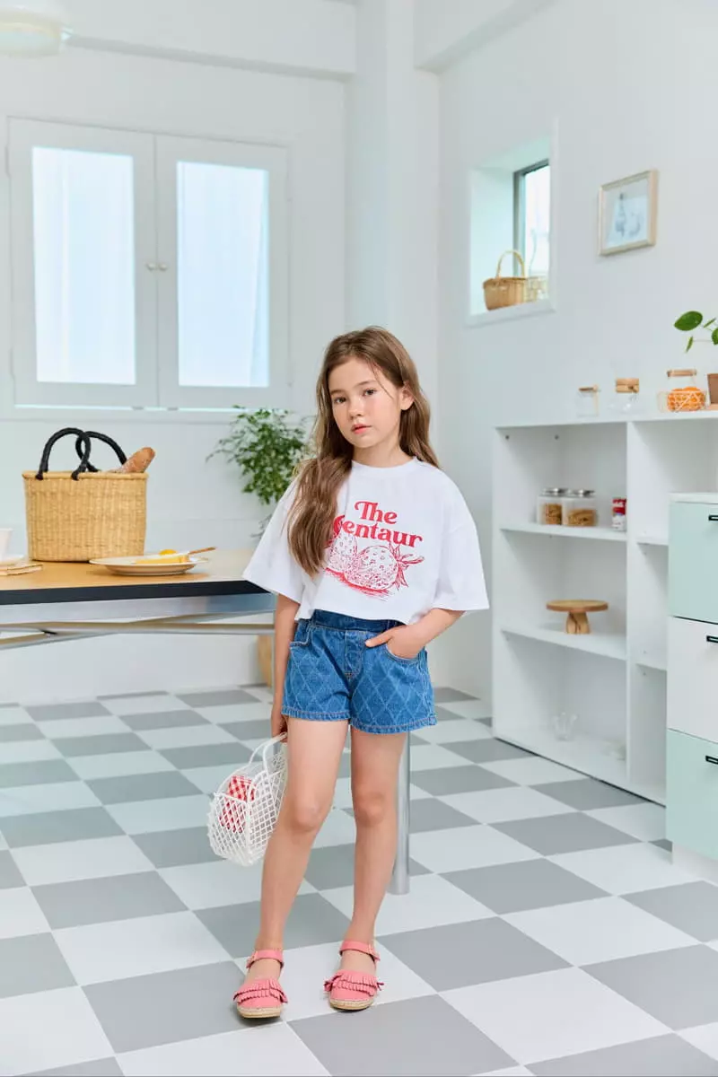 Dore Dore - Korean Children Fashion - #childofig - Crop Strawberry Tee - 7