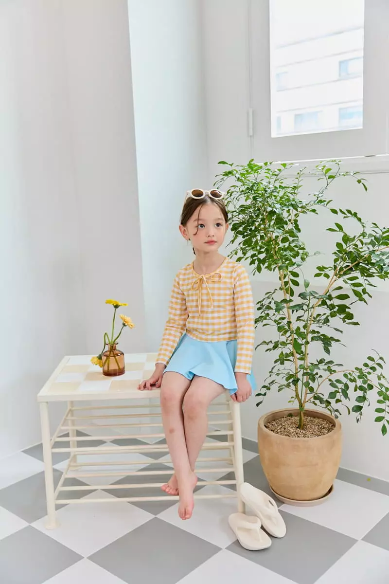 Dore Dore - Korean Children Fashion - #discoveringself - Some Frea Water Skirt Brown Sky - 9