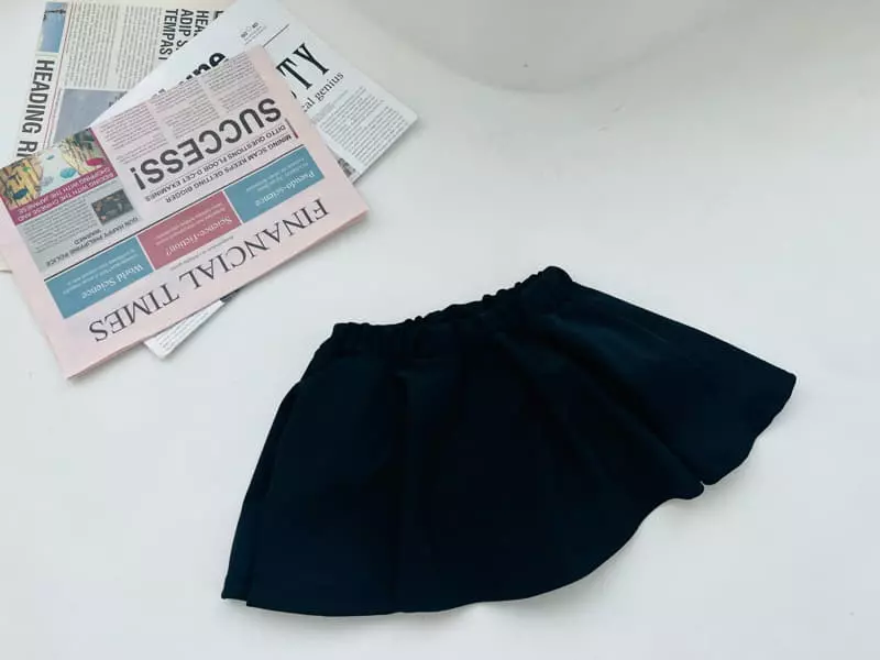 Dore Dore - Korean Children Fashion - #discoveringself - Some Frea Water Skirt Black Navy - 6