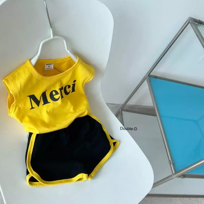 Doubled - Korean Children Fashion - #magicofchildhood - Merci Top Bottom Set - 3