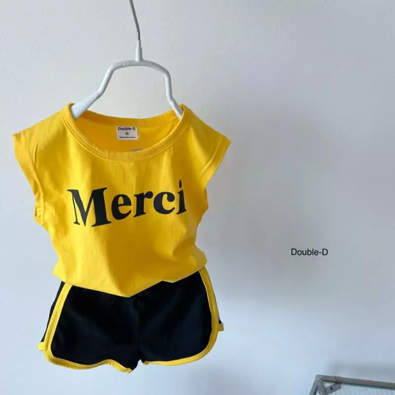 Doubled - Korean Children Fashion - #magicofchildhood - Merci Top Bottom Set - 4