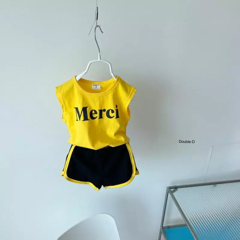 Doubled - Korean Children Fashion - #prettylittlegirls - Merci Top Bottom Set - 5