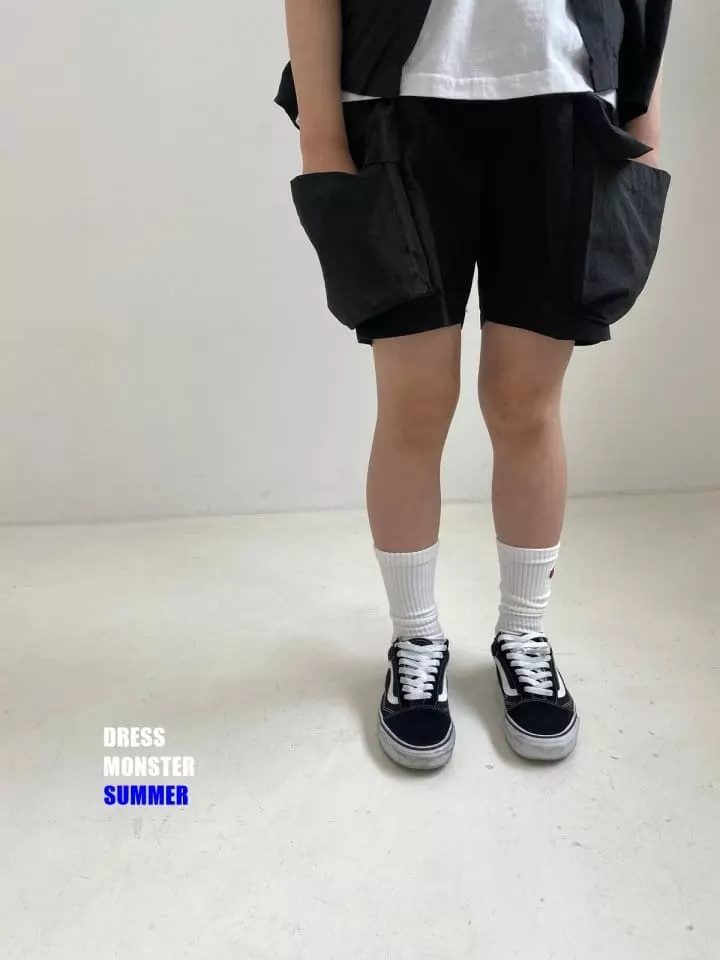 Dress Monster - Korean Junior Fashion - #prettylittlegirls - Big Pocket Top Bottom Set - 4