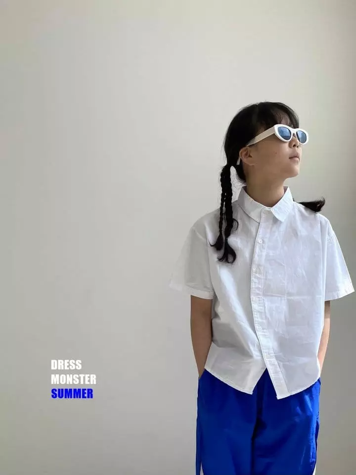 Dress Monster - Korean Junior Fashion - #fashionkids - Curved Shirt - 12