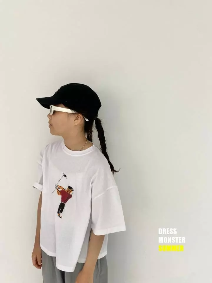 Dress Monster - Korean Junior Fashion - #kidsshorts - Vintage Golf Tee - 2