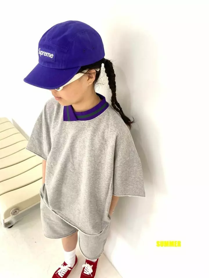 Dress Monster - Korean Junior Fashion - #kidsshorts - PK Top Bottom Set - 9