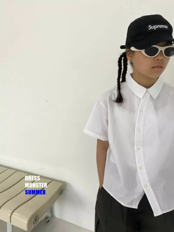 Dress Monster - Korean Junior Fashion - #kidzfashiontrend - Curved Shirt