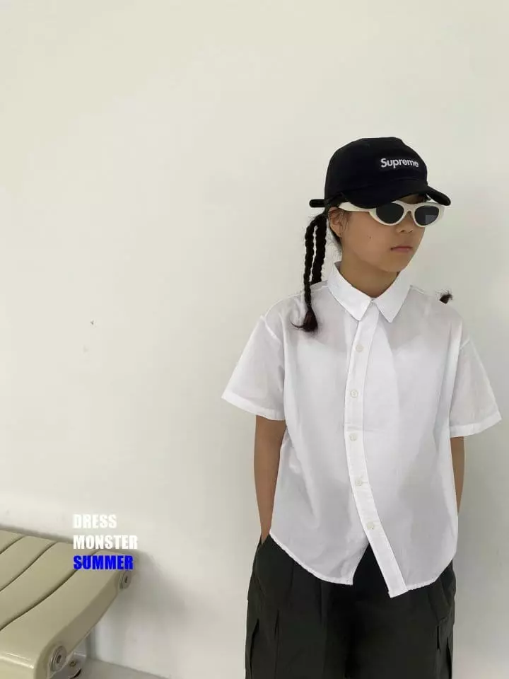 Dress Monster - Korean Junior Fashion - #littlefashionista - Curved Shirt - 3