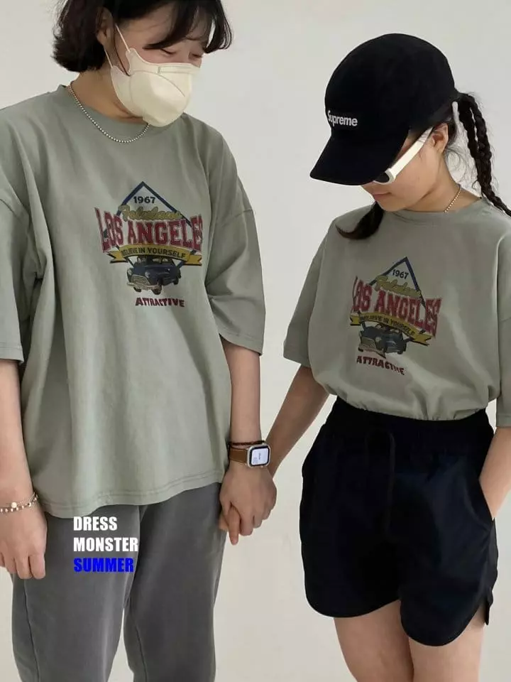 Dress Monster - Korean Women Fashion - #momslook - Vintage Car Tee Mom - 9