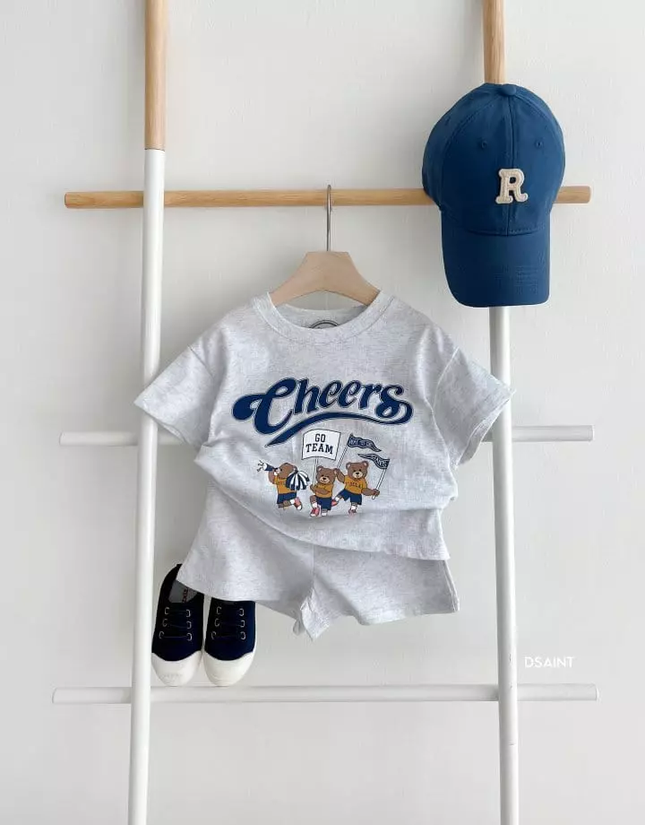 Dsaint - Korean Children Fashion - #designkidswear - Cheers Bear Top Bottom Set - 7