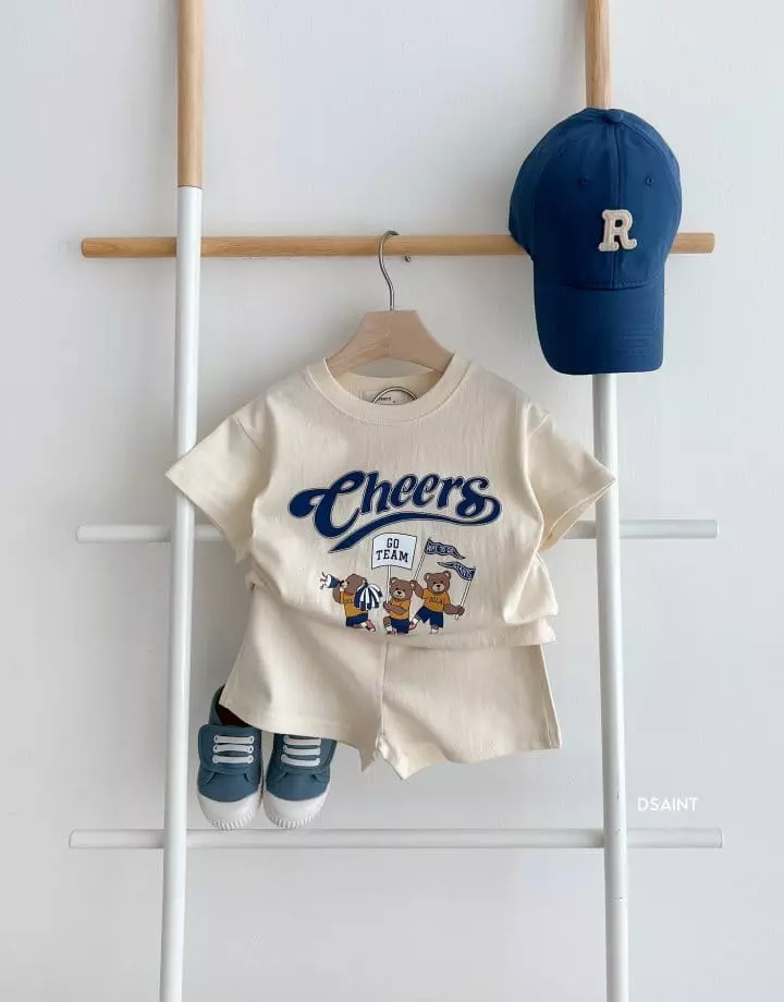 Dsaint - Korean Children Fashion - #discoveringself - Cheers Bear Top Bottom Set - 8