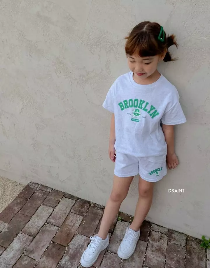 Dsaint - Korean Children Fashion - #kidzfashiontrend - Bear Brok Top Bottom Set - 5
