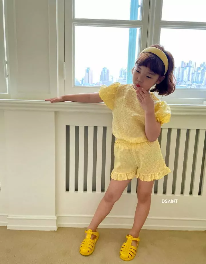 Dsaint - Korean Children Fashion - #magicofchildhood - Pretty Top Bottom Set - 2