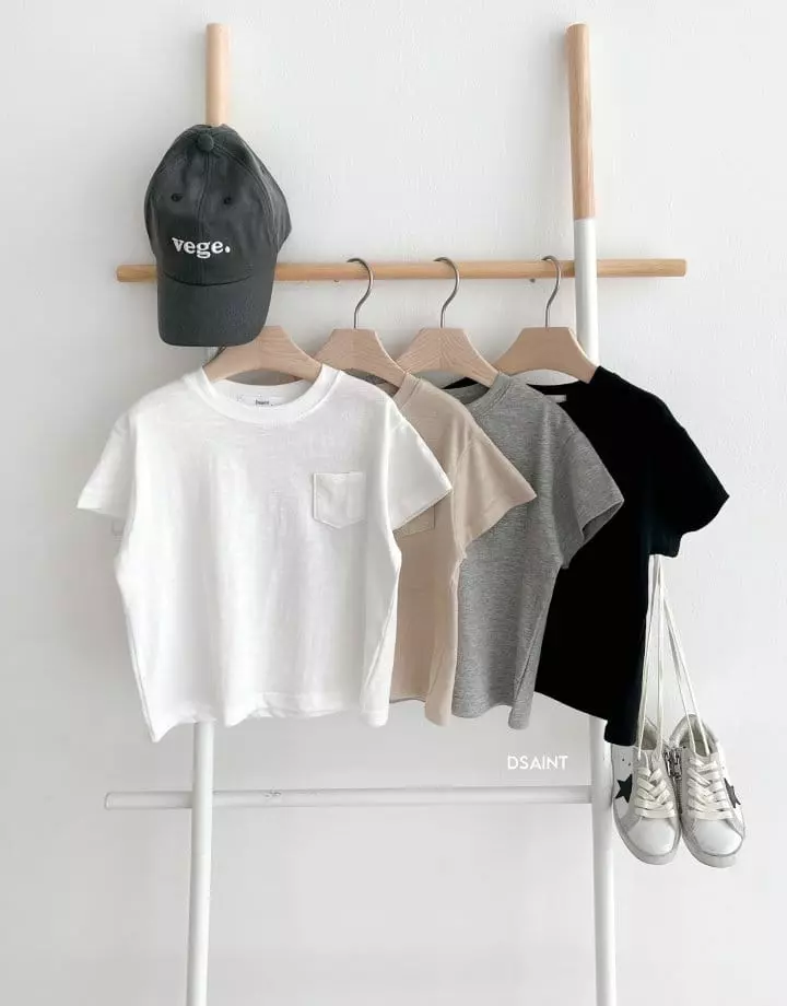 Dsaint - Korean Children Fashion - #magicofchildhood - Slav Pocket Tee - 12