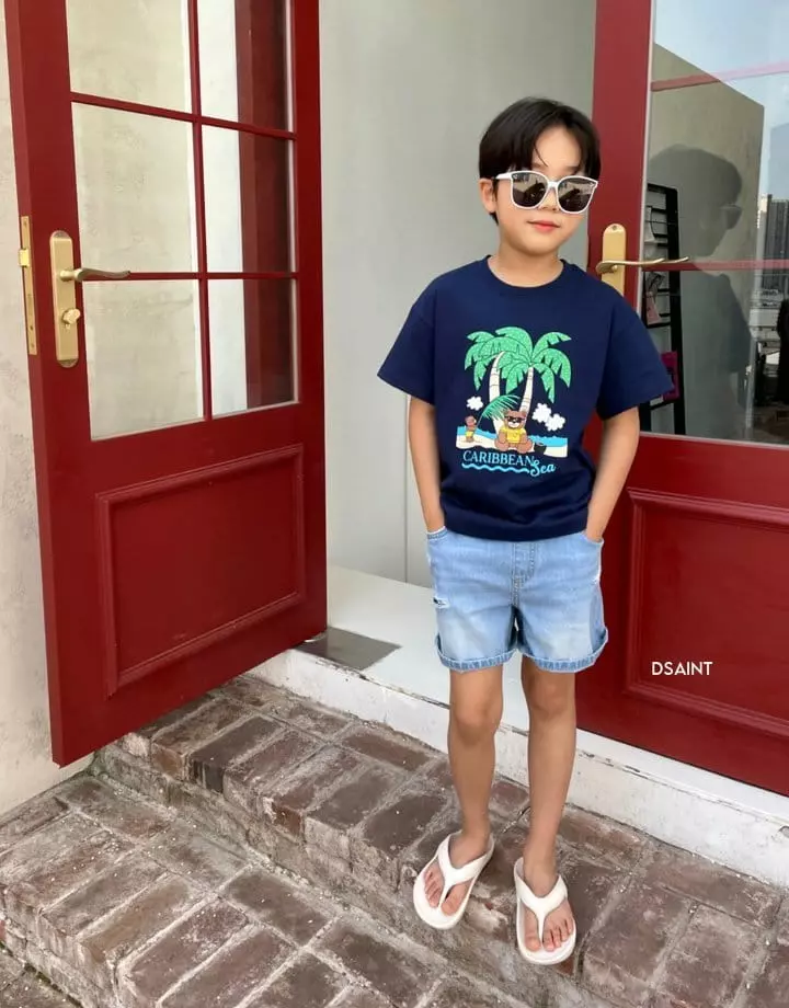 Dsaint - Korean Children Fashion - #minifashionista - Half Open Jeans - 5