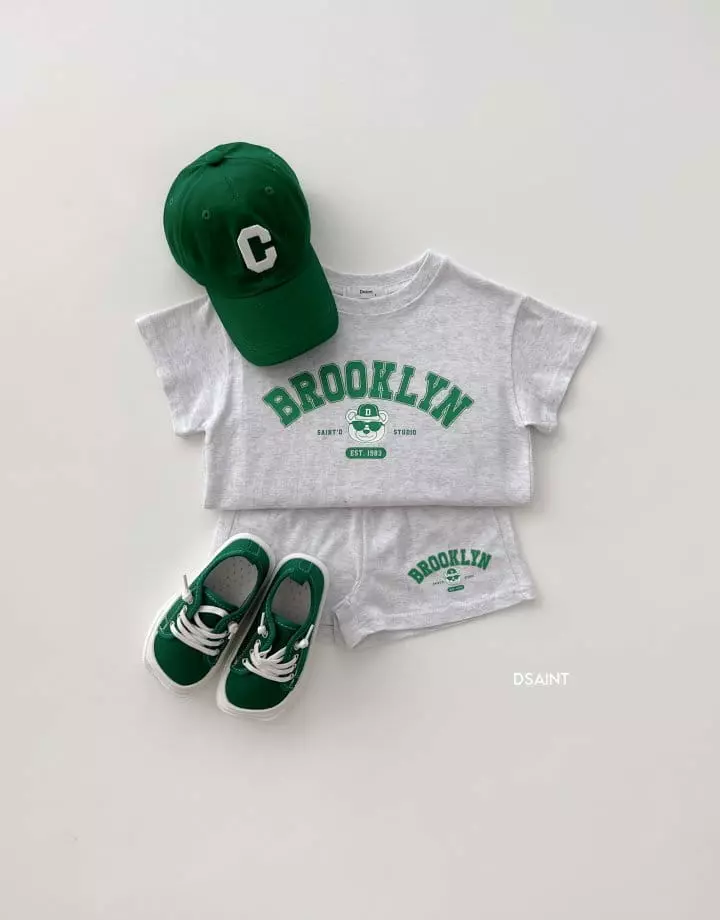 Dsaint - Korean Children Fashion - #prettylittlegirls - Bear Brok Top Bottom Set - 10