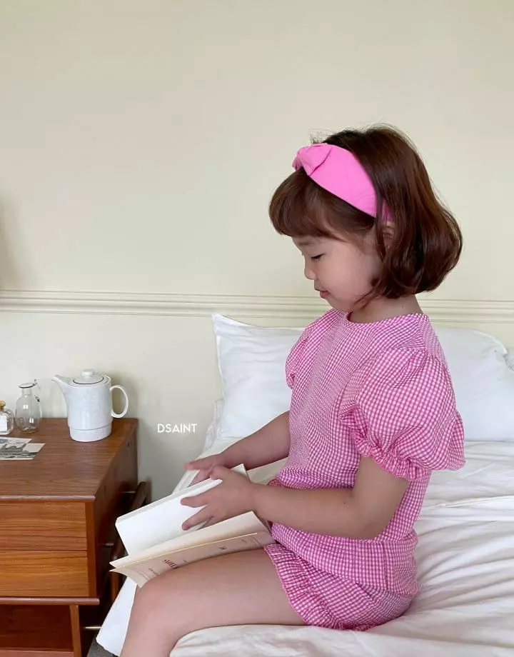 Dsaint - Korean Children Fashion - #stylishchildhood - Pretty Top Bottom Set - 7