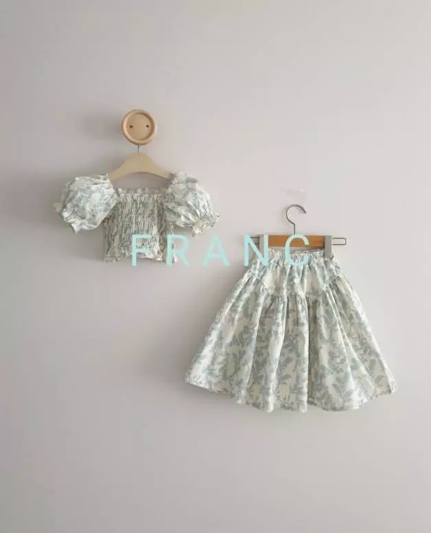 Eclair - Korean Children Fashion - #kidsshorts - Fran Top Bottom Set - 2