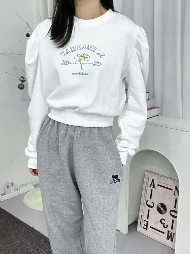 Eve - Korean Women Fashion - #momslook - Flower Puff Tee - 5