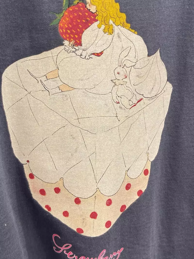 Eve - Korean Women Fashion - #thelittlethings - Strawberry Tee - 4