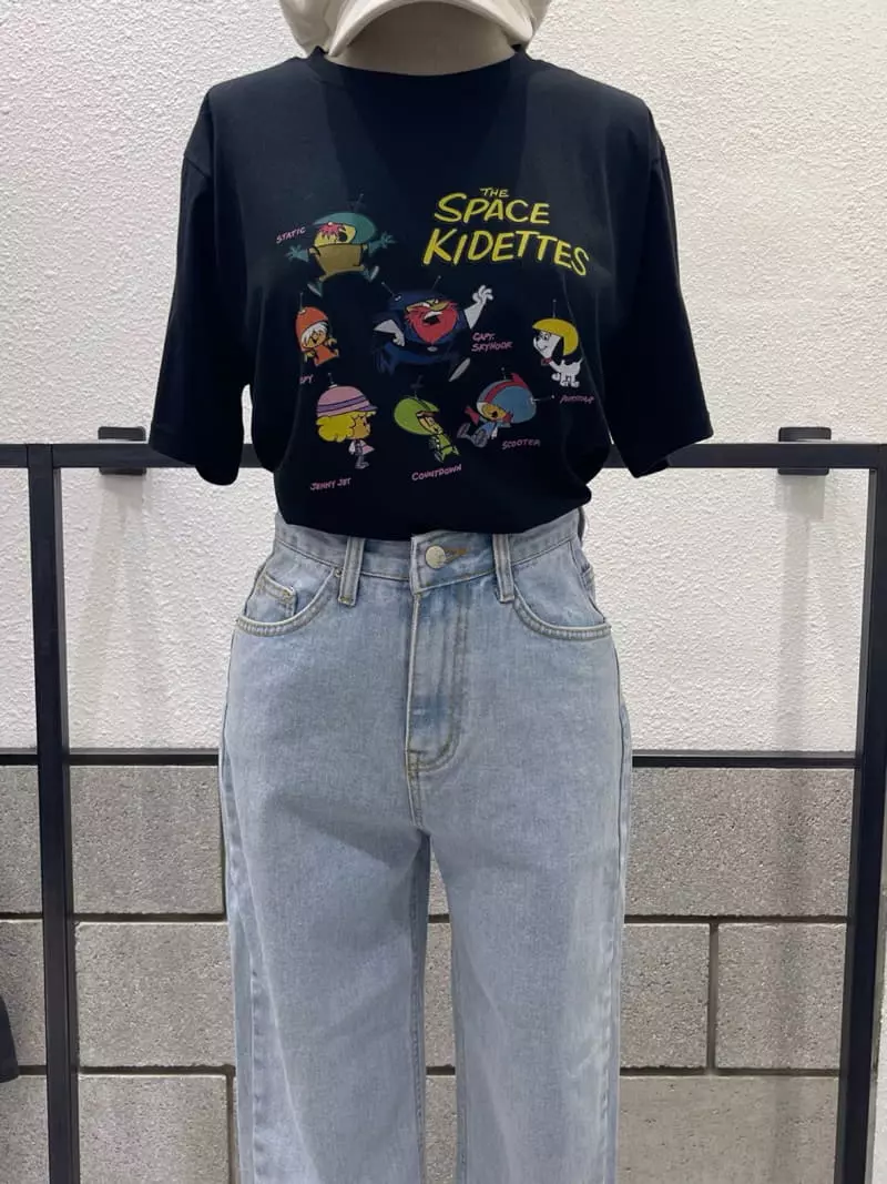 Eve - Korean Women Fashion - #pursuepretty - Space Tee - 3