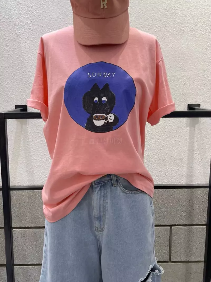Eve - Korean Women Fashion - #restrostyle - Sunday Tee - 2