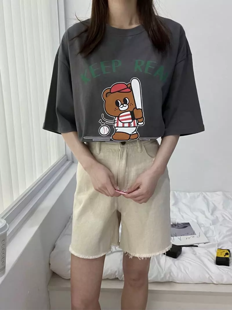 Eve - Korean Women Fashion - #thelittlethings - Real Bear Tee - 5