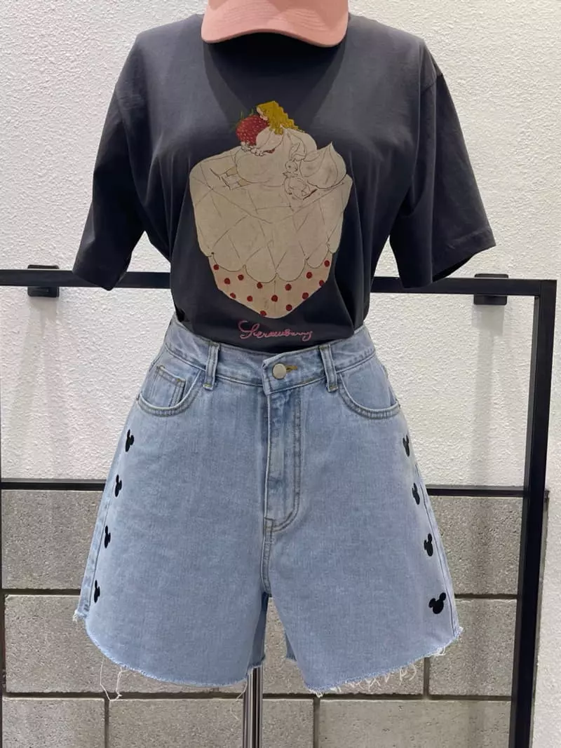 Eve - Korean Women Fashion - #thelittlethings - Strawberry Tee - 3