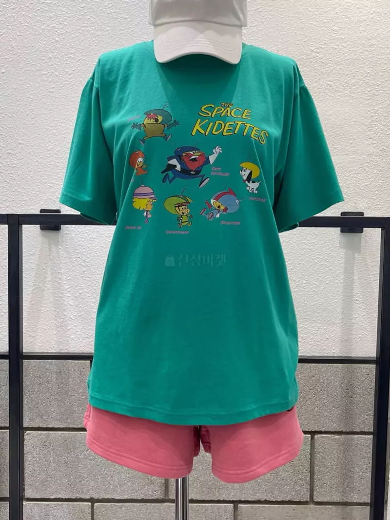 Eve - Korean Women Fashion - #vintagekidsstyle - Space Tee - 2