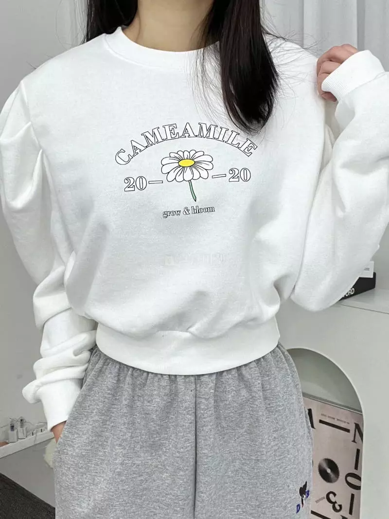 Eve - Korean Women Fashion - #womensfashion - Flower Puff Tee - 3