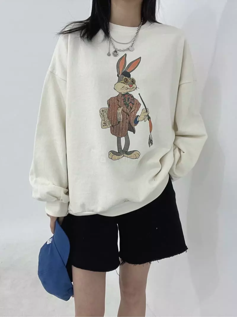 Eve - Korean Women Fashion - #womensfashion - Sinsa Rabbit Tee - 2